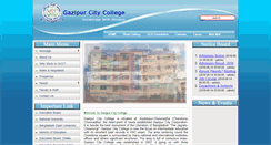 Desktop Screenshot of gazipurcitycollege.com