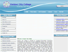 Tablet Screenshot of gazipurcitycollege.com